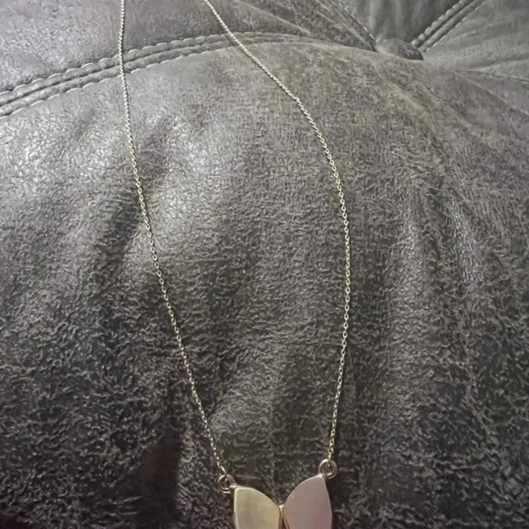 Mother of Pearl Butterfly Necklace - Picture 2 of 10